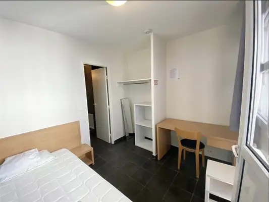 Résidence Léopold Mourier foyer des jeunes cuisiniers à Clichy (92) chambre bâtiment B